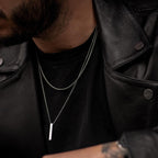 Cuboid Bar Pendant Necklace